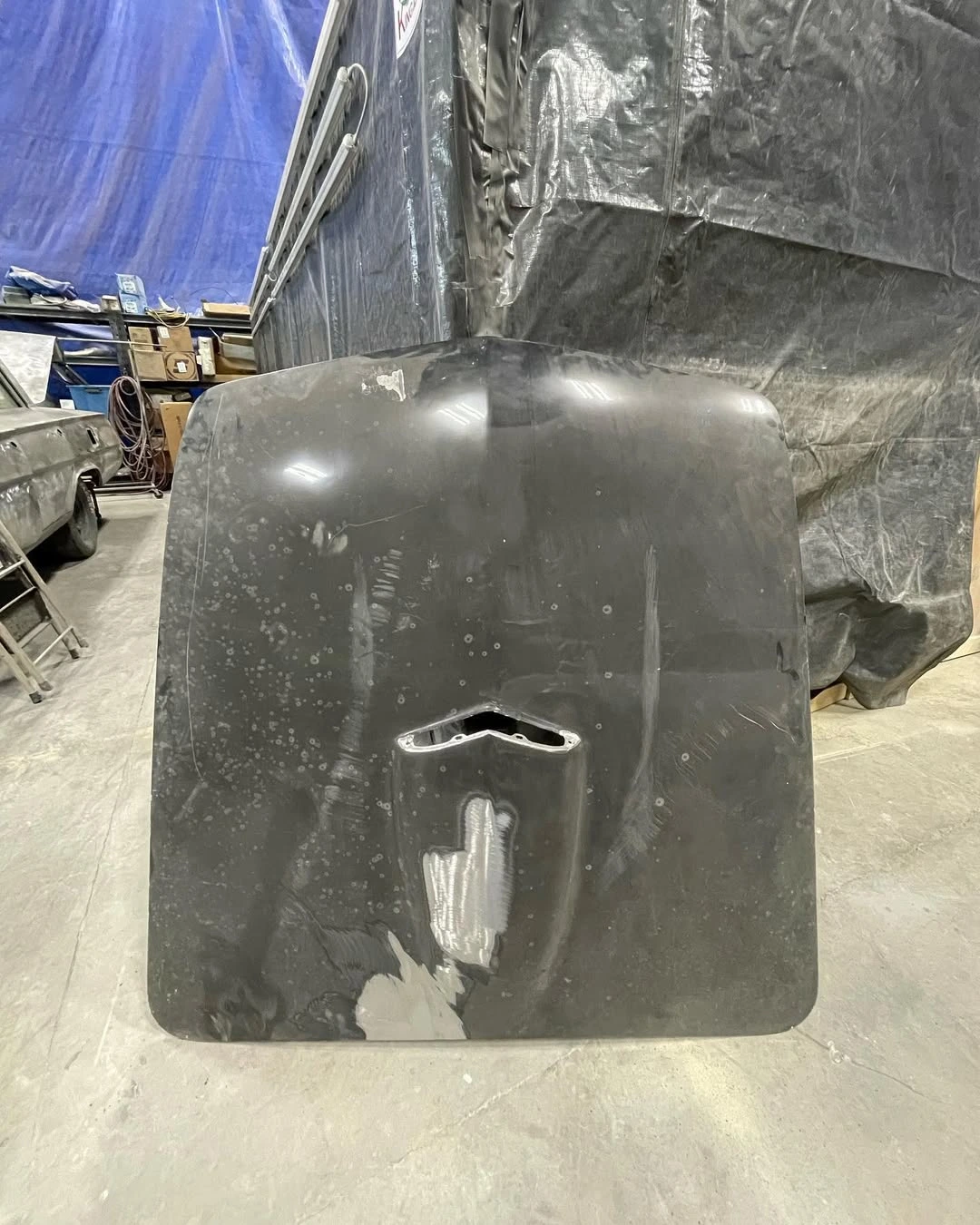 Heavy Coated Hood - Before